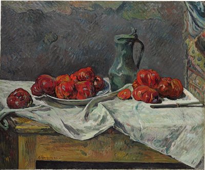 トマトのある静物、1883 作： Paul Gauguin