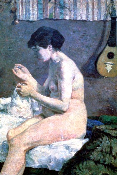 ヌードの研究、1880 作： Paul Gauguin