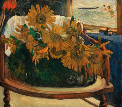 肘掛け椅子のひまわり 肘掛け椅子のひまわり、1901年。 作： Paul Gauguin