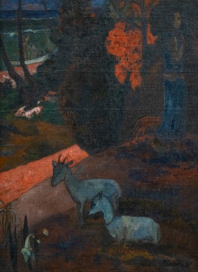 たらり丸（2頭のヤギのいる風景） 作： Paul Gauguin