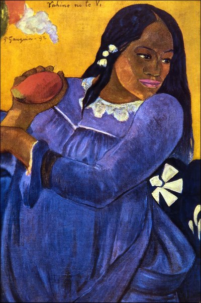 タヒチ：ヴィの女（マンゴーを持つ女性）、ポールゴーギャン、1892 作： Paul Gauguin