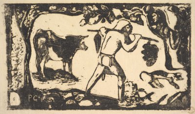 タヒチの運搬バナナ、1898-99年。 作： Paul Gauguin