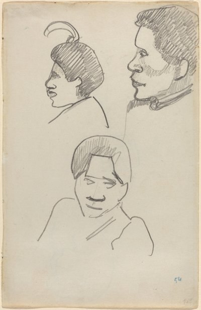 タヒチアンヘッズ 作： Paul Gauguin