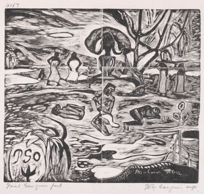 タヒチアンシリーズ：神への捧げ物。 作： Paul Gauguin