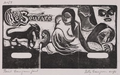 タヒチシリーズ：笑顔 作： Paul Gauguin