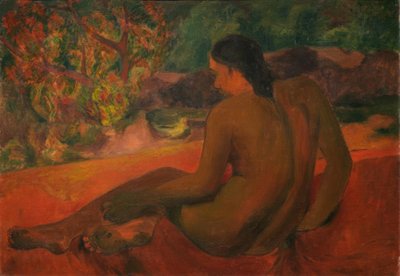 タヒチの女性 作： Paul Gauguin