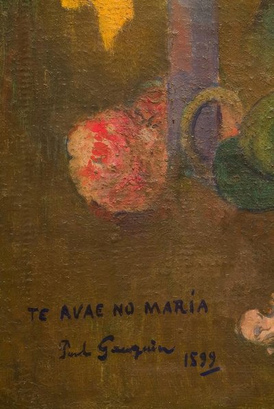 メアリーの足 作： Paul Gauguin