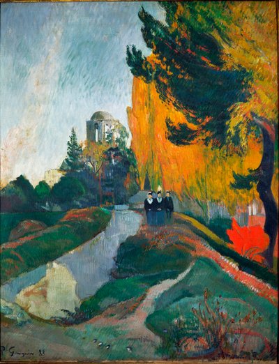 The Alyscamps, detail (Oil on canvas 作： Paul Gauguin