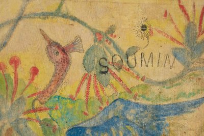 ブルーイビス、ディテール、1892年 作： Paul Gauguin