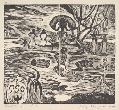 神の日、1894-95。 作： Paul Gauguin