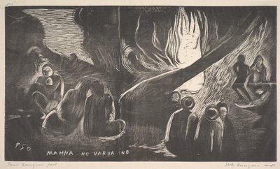 悪魔は話す、1893-94。 作： Paul Gauguin