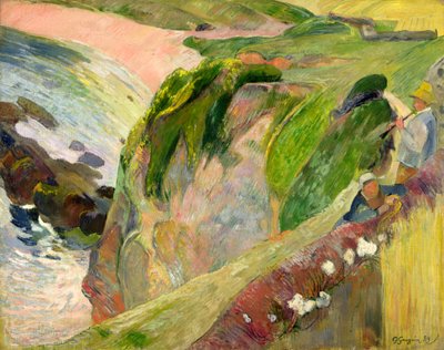 崖の上のフラジオレット奏者 作： Paul Gauguin