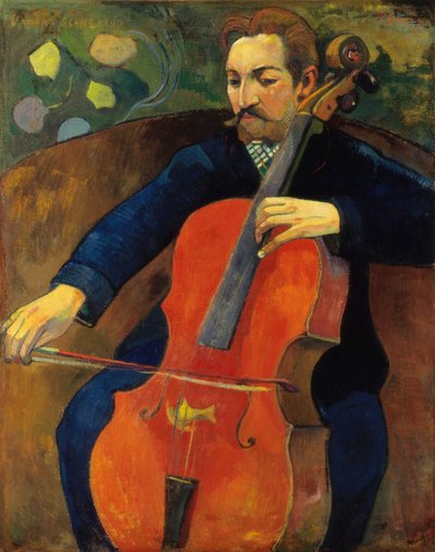 チェロ奏者 作： Paul Gauguin