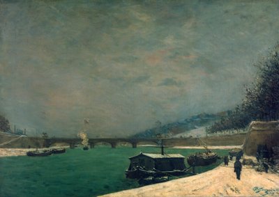 1875年、イエナ橋近くのセーヌ川。 作： Paul Gauguin