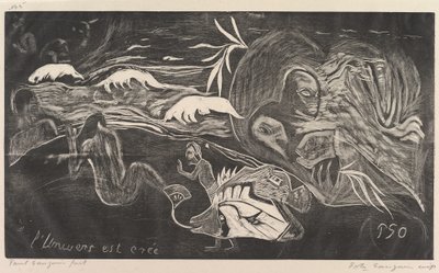 宇宙の創造宇宙の創造、フレグランスノアノア、1893-94年。 作： Paul Gauguin