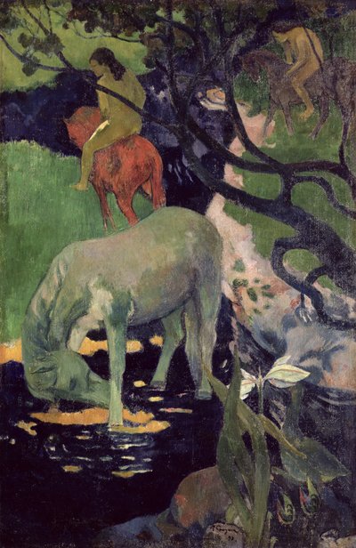 ホワイトホース、1898 作： Paul Gauguin