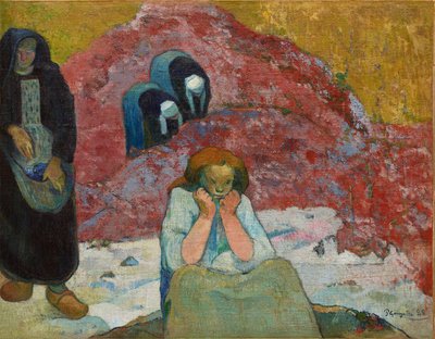 ワインの収穫、人間の悲惨さ、1888 年。 作： Paul Gauguin