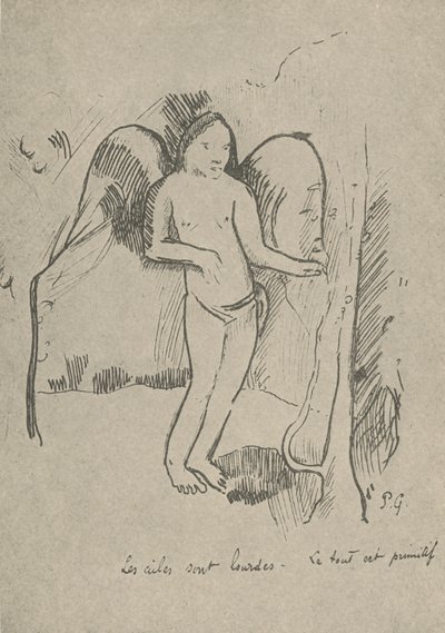 翼は重い、1936 作： Paul Gauguin