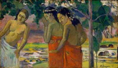 3人のタヒチ女性、1896年 作： Paul Gauguin