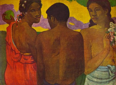 3人のタヒチ人、1899年1935年 作： Paul Gauguin