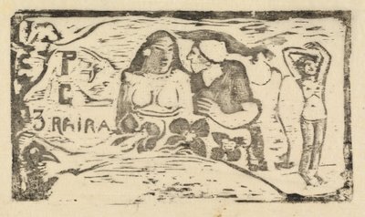 1895年以降のLe Sourire Title of the Smileのタイトルページ。 作： Paul Gauguin