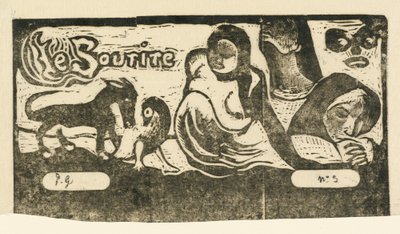 1895年以降のLe Sourire Title of the Smileのタイトルページ。 作： Paul Gauguin