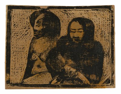 ふたりのマオリ 作： Paul Gauguin