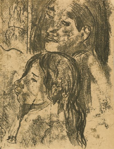 2 人のマルケサス人 [直訳]、c. 1902年。 作： Paul Gauguin