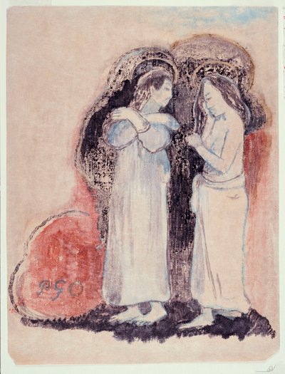 2人の立っているタヒチの女性、1894 作： Paul Gauguin