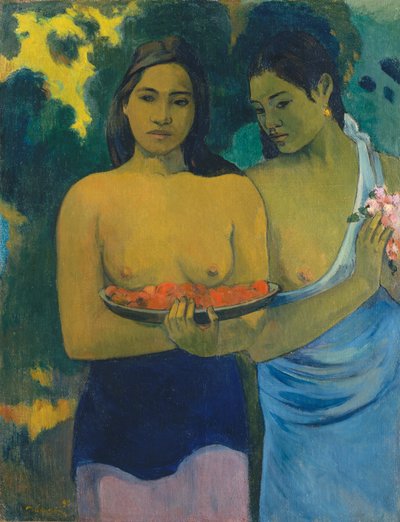 2人のタヒチ女性 作： Paul Gauguin
