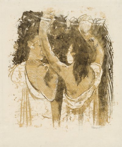 果物を集める 2 つのタヒチ人 [直訳] 作： Paul Gauguin