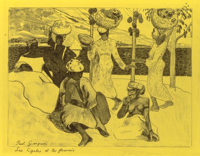 Volpini Suite: バッタとアリ 作： Paul Gauguin