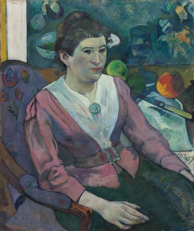 静物を前にした女 by セザンヌ 作： Paul Gauguin