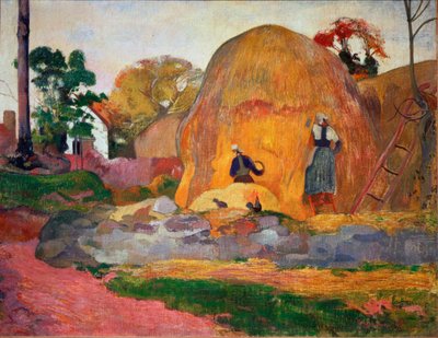黄色いヘイスタック、あるいはゴールデン・ハーベスト 作： Paul Gauguin