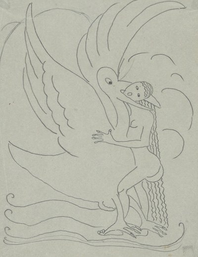 レダと白鳥 作： Paul Gaulois