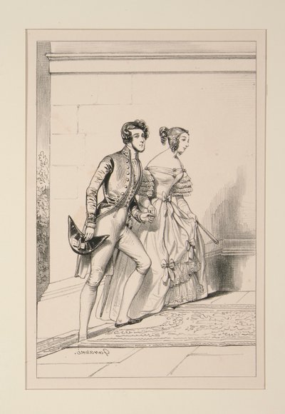 宮廷衣装 1837年 作： Paul Gavarni