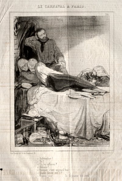カーニバル、1841-1843。 作： Paul Gavarni