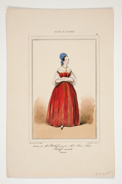Kostüm von Mme Peterhoff, gespielt von Mme Sonnet-Leblanc 作： ポール・ガヴァルニ