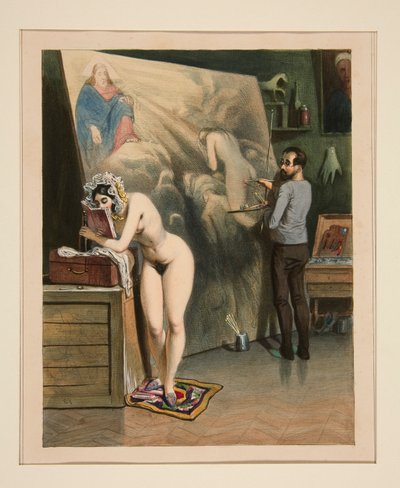 画家の妻。 作： Paul Gavarni