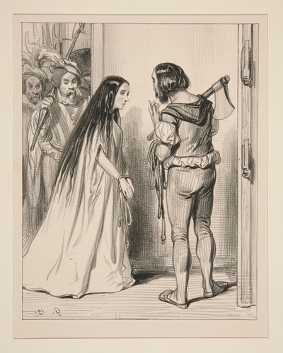 死刑執行人: - あなたは小さなものに目を向けていると言います。 作： Paul Gavarni