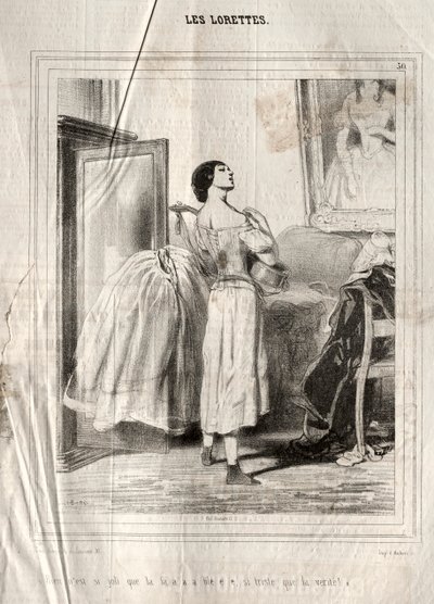 レロレット、1842年。 作： Paul Gavarni