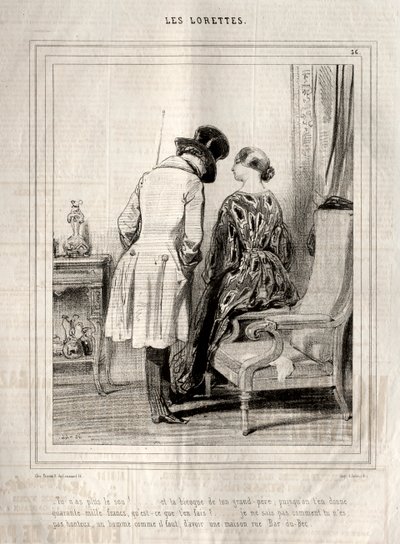 レロレット、1842年。 作： Paul Gavarni