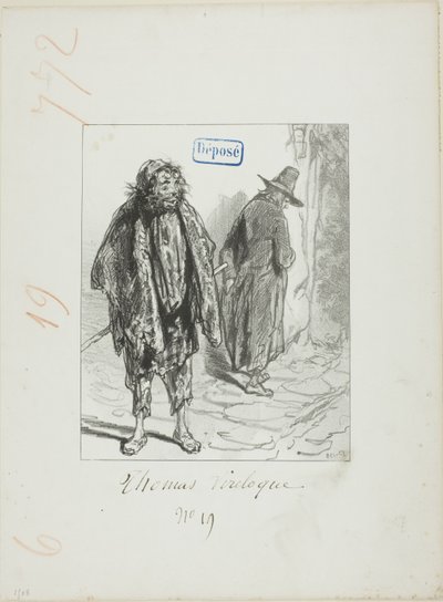 Les Propos de Thomas Vireloque: 成長したフィガロがバジーレになる 作： Paul Gavarni