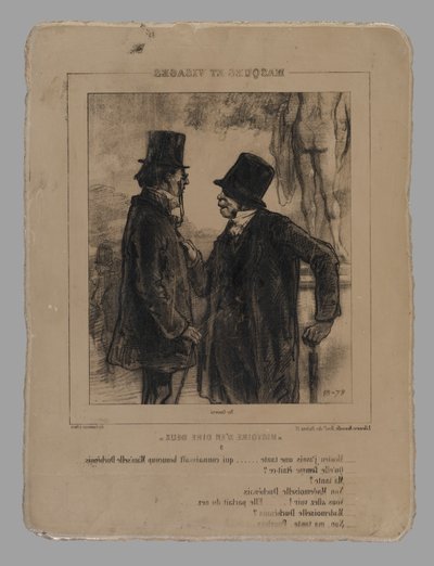 Mosieu の石版画 j 作： Paul Gavarni