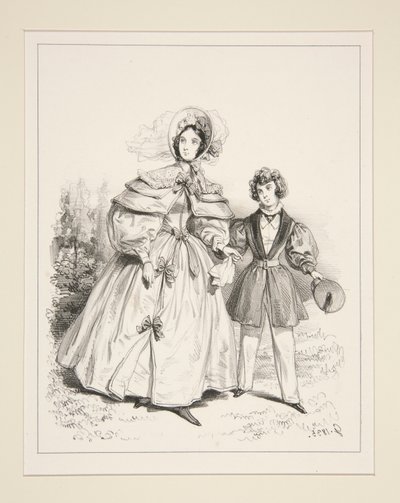 朝の過失。 1835年。 作： Paul Gavarni