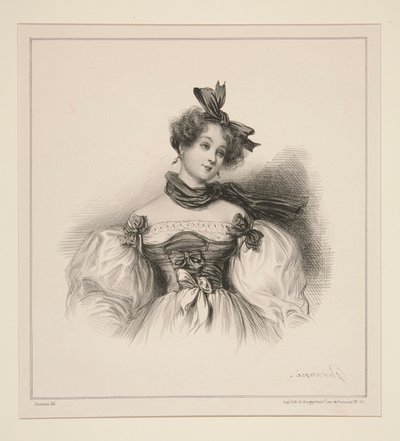 Rochersberg 農民の女性 作： Paul Gavarni