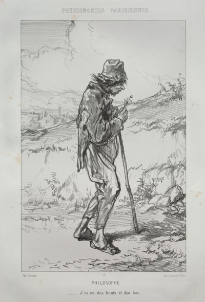 哲学者 作： Paul Gavarni