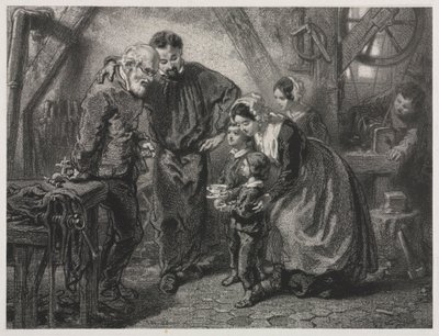 労働者の誕生日。 作： Paul Gavarni