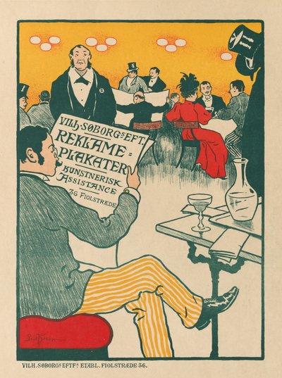 マスターズ・オブ・ザ・ポスターWilhelm Söborgの芸術的ポスター展のポスター、1895年頃。 作： Paul Gustav Fischer