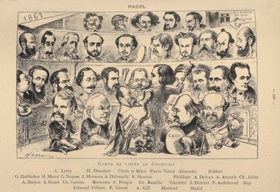 チャリヴァリ名刺、1867年 作： Paul Hadol